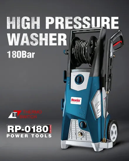 Ronix High Pressure Machine Model RP-0180 3000W Induction Motor Carwash Cleaning Car Washer