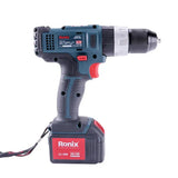 Ronix High Quality Model 8618n Two 18V Li-ion Batteries 10mm Cordless Drill Driver
