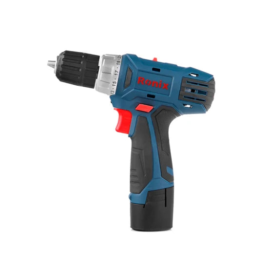 Ronix Hot-Selling Model 8012 High Quality 12V 21n. M Burhless Drill Cordless Drill Drive