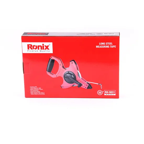 Ronix Measuring Tool Model Rh-9831 30m Clear Printing Steel Measuring Tape