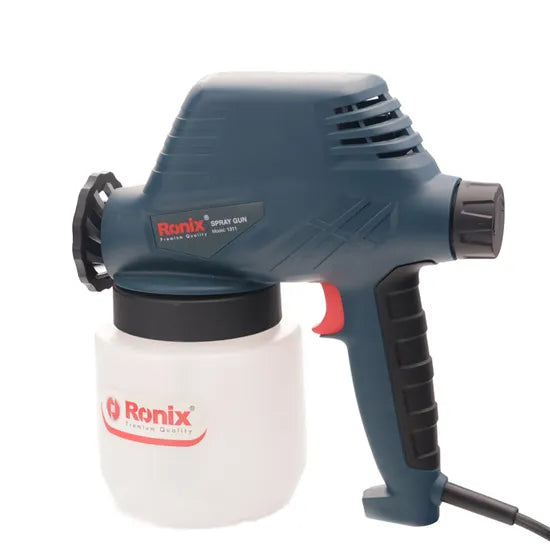Ronix Model 1311 130W Solenoid Spray Gun 800ml Lightweight Portable Safe Household High Pressure Electric Paint Spray Gun
