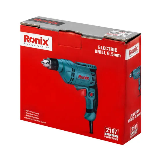 Ronix Model 2107 Cheap Drilling Machine 6.5mm 400W Keyed Chuck Electric Drill Bits