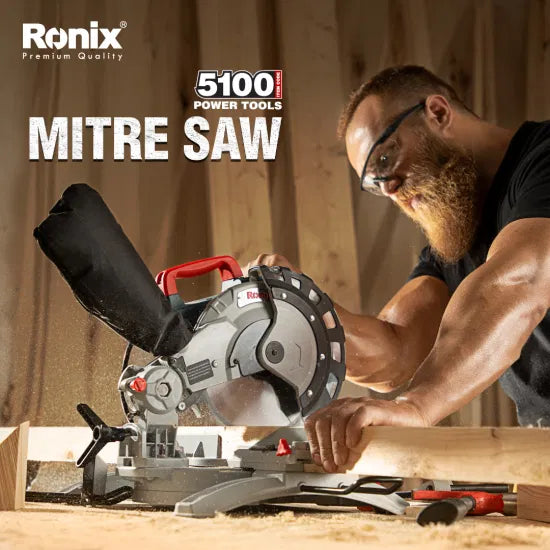Ronix Model 5100 1450W High Quality Electric Circular Saw Wood Cutting Mini Miter Mitre Saw Machine