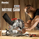 Ronix Model 5100 1450W High Quality Electric Circular Saw Wood Cutting Mini Miter Mitre Saw Machine