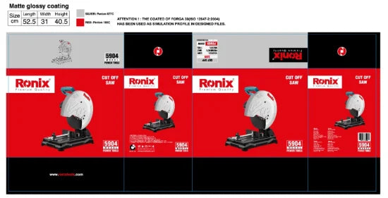 Ronix Model 5904 Hot Selling Metal Cutting Model Carbide Electric Cut off Saw Machine Sircular Saw