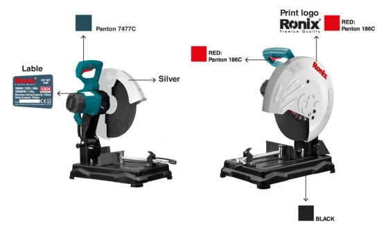 Ronix Model 5904 Hot Selling Metal Cutting Model Carbide Electric Cut off Saw Machine Sircular Saw