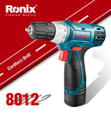 Ronix Model 8012 High Quality 12V 21n. M Cordless Drill Driver