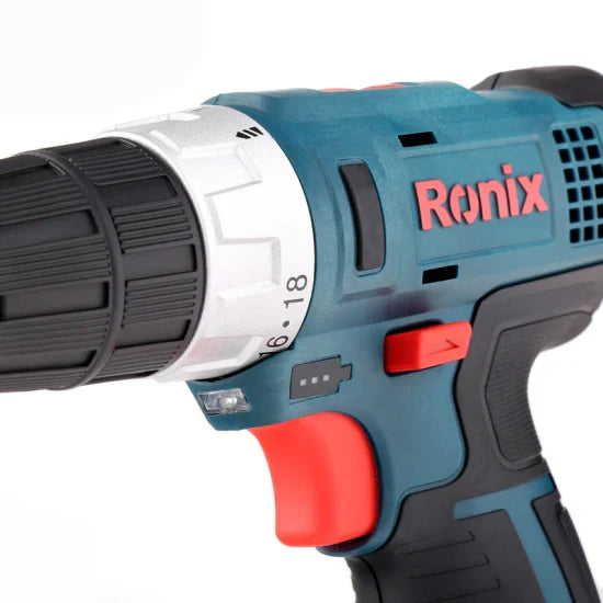 Ronix Model 8612n Cordless Screwdriver Driver Drill Power Tools 12V Rechargeable