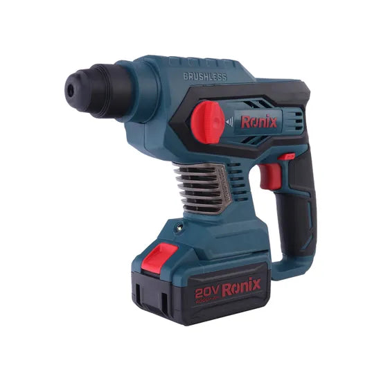 Ronix Model 8910 20V New Arrival Portable Cordless Brushless Rotary Hammer Drill Machine