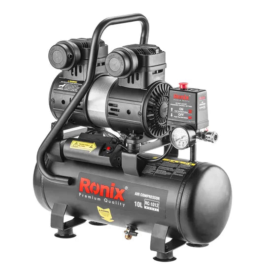 Ronix Model RC-1012 10L Industrial High Pressure Electric Silent Air Compressor Machine