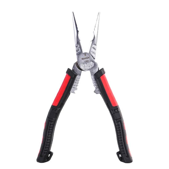 Ronix Model Rh-1393 Wire Stripper Multi-Function 8inch DIY Electrical Wiring Work Cable Cutter Sharp-Nose Combination Pliers