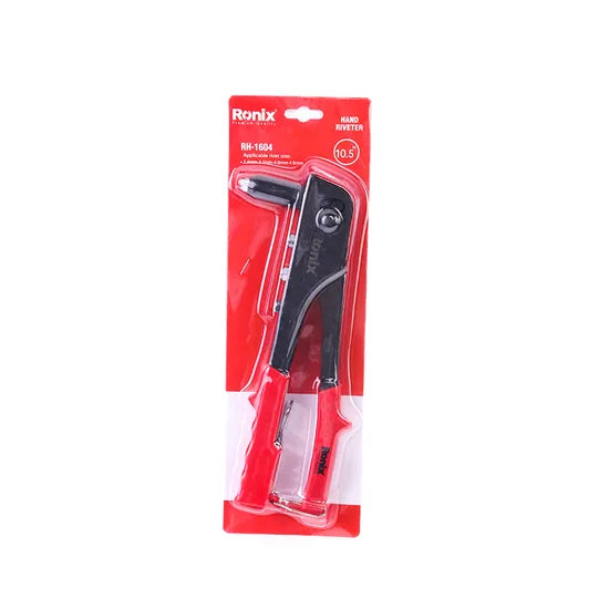 Ronix Model Rh-1604 in Stock High Quality Rivet Gun Carbon Steel Hand Riveter for Auto Repair