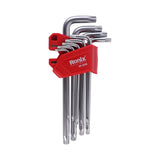 Ronix Model Rh-2036 CRV Material 9PCS Long Arm with Security Hole Magnetic Torx Key