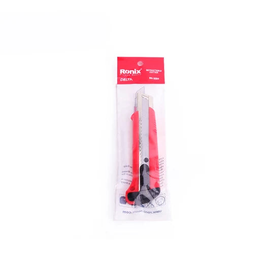 Ronix Model Rh-3004 18mm Cheap Retractable Sharp Blade Grass Paper Cutter Utility Cutter Knife