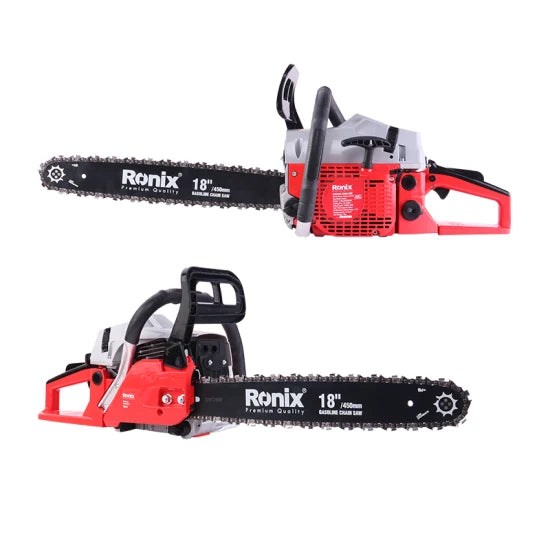 Ronix Power Saw Model 4647 52cc 550ml Tank Cutting Wood Free Chains Gasoline Chain Saw