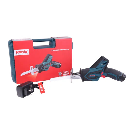 Ronix Power Tool Model 8305 12V Lithium Battery Wood Working Saw Blade Electric Reciprocating Saw