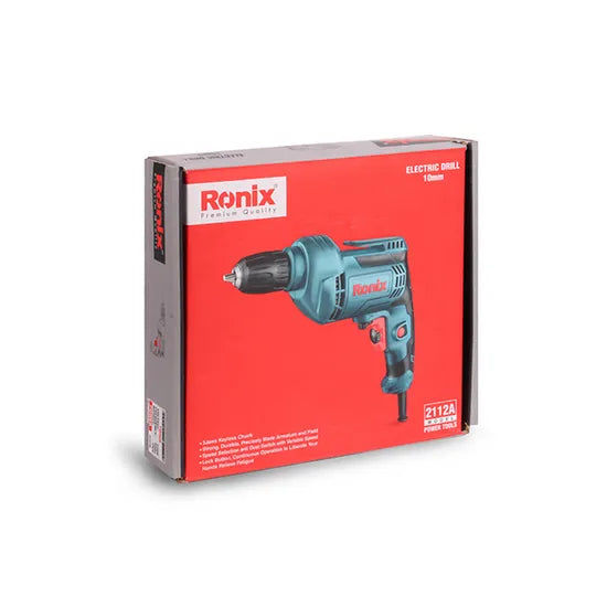 Ronix Power Tools 2112 Model 450W 10mm Electric Impact Hand Drill Kit with Cord Powerful Drilling Machine