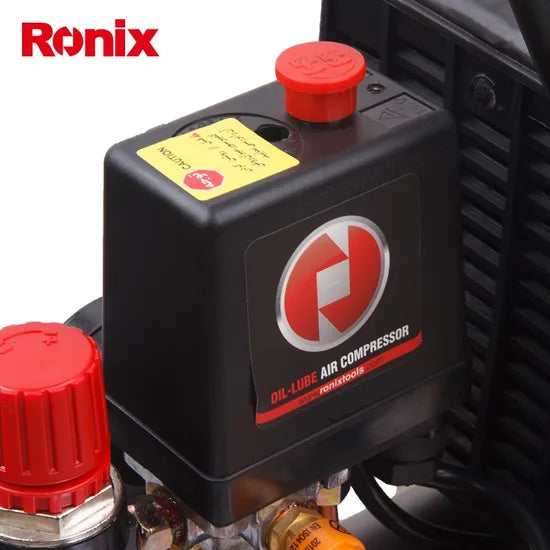 Ronix Prmium Quality High Pressure Piston Portable Mini Electric Air Compressor RC-1010 10 Liter 200L/Min 1HP