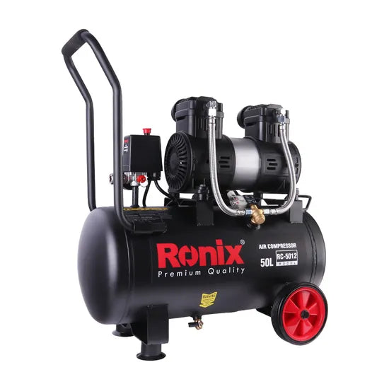 RONIX Ronix RC-5012 Air Compressor Silent Type Oil Less Heavy Duty Professional Power Tools 50L Electric Air Compressor