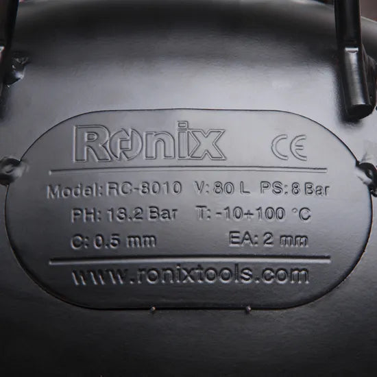 Ronix RC-8010 2.5HP 80L Tire Service Vulcanizing Pneumatic Tools Car Wash Carpentry Painting Air Compressor