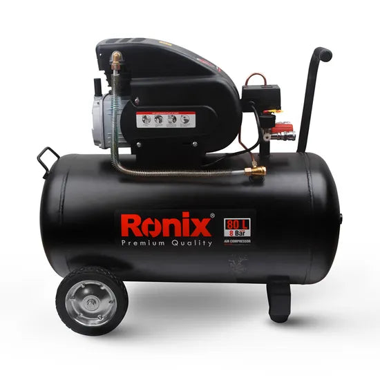 Ronix RC-8010 2.5HP 80L Tire Service Vulcanizing Pneumatic Tools Car Wash Carpentry Painting Air Compressor