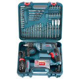 Ronix RS-0006 220-240V Electric Drill Tool Set Toolbox Storage for Homeowner DIY Handyman 52 Piece Impact Drill Kits