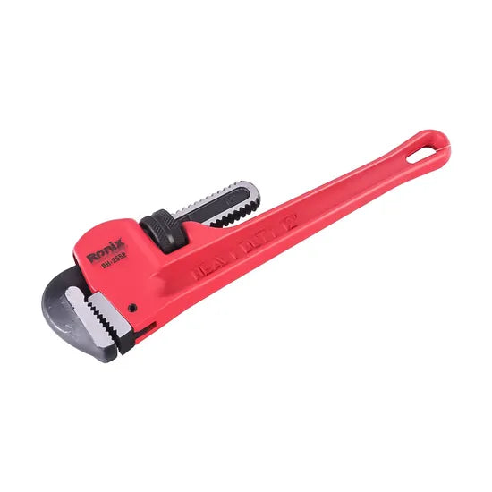 Ronix Rh-2552 Pipe Wrench 12" Heavy Duty Aluminum Steel Straight Telescopic Pipe Stainless Steel Adjustable Wrench