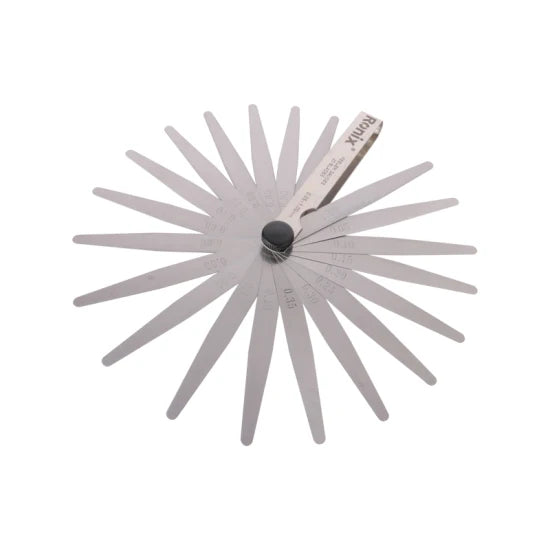 Ronix Rh-2698 Feeler Gauge 20 PCS High Precision 0.05-1.00mm Feeler Gages 20 Blades Gap Gauge Flexible Taper Gauge