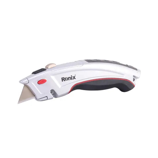 Ronix Rh-3010 General Purpose Utility Knife Multi Utility Knife Cutter for Industrial Use with 3 Extra Blade