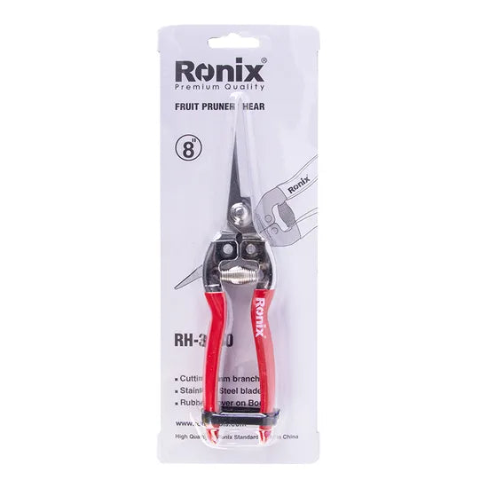 Ronix Rh-3150 Fruit Tree Branches Garden Scissors with Stainless Steel Blade Pruning Shears