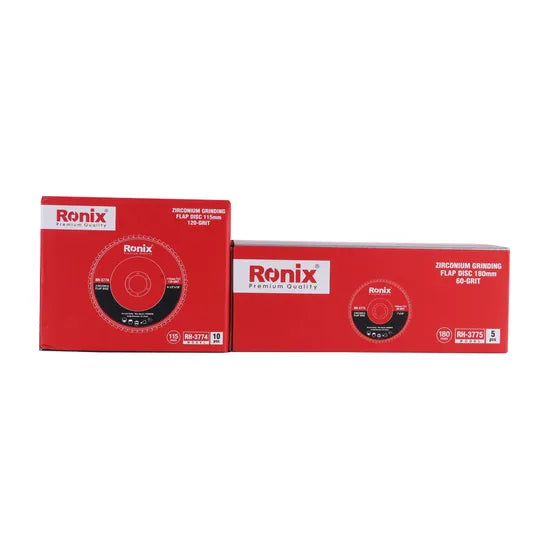Ronix Rh-3770~Rh-3776 Grinding Disc 115mm~180mm Silicon Carbide Abrasive Tools Mesh Cover Flexible Flap Disc Grinding Wheel