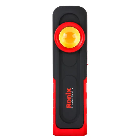 Ronix Rh-4222 Pocket Work Light DC5V/1A 500lm Max. 5W Inspection Pen Work Light COB LED Pocket Light Rechargeable Torch Light