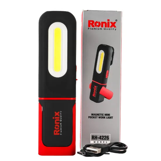 Ronix Rh-4226 Magnetic Minipocket Work Light 350lm 3W Working Spot Light Power USB Rechargeable Work Light Cordless LED Work Lights