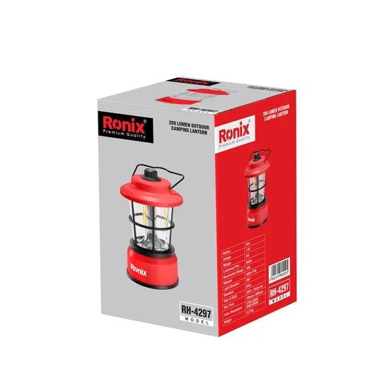 Ronix Rh-4297 Rechargeable Camping Lantern Retro LED Camping Light 7W Outdoor Portable Tent Camping Lantern Light