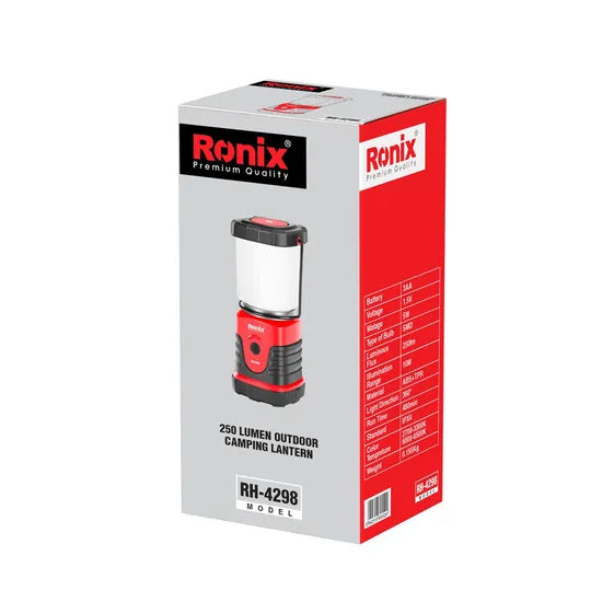 Ronix Rh-4298 Outdoor Camping Lantern 250 Lm 5W LED USB Rechargeable Retro Camping Light Metal Hanging Lantern for Indoor or Outdoor Light