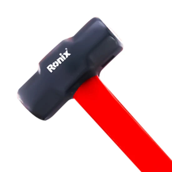Ronix Rh-4745 6lb Sledge Hammer Quality Shock-Resistant Fiberglass Handle Sledge Hammer Steel Head Sledge Hammer