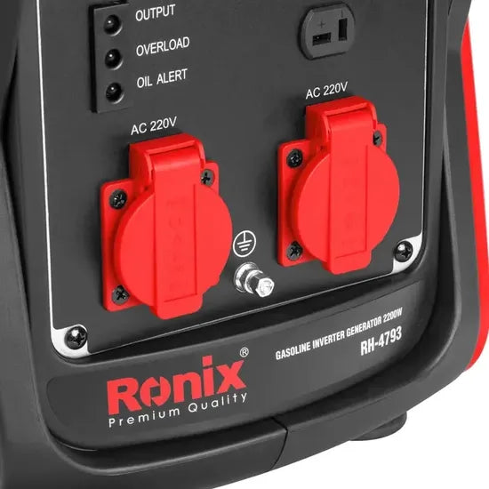 RONIX Ronix Rh-4793 Gasoline Inverter Generator 2200W 220V Leafy Portable Silent Generator Home Use Inverter Generator Machine