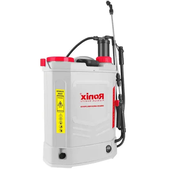Ronix Rh-6020 Sprayer 26W 20L Pressure Pump 12V 8ah Battery-Operated Sprayer Rechargeable 2 in 1 Electric Backpack Sprayer