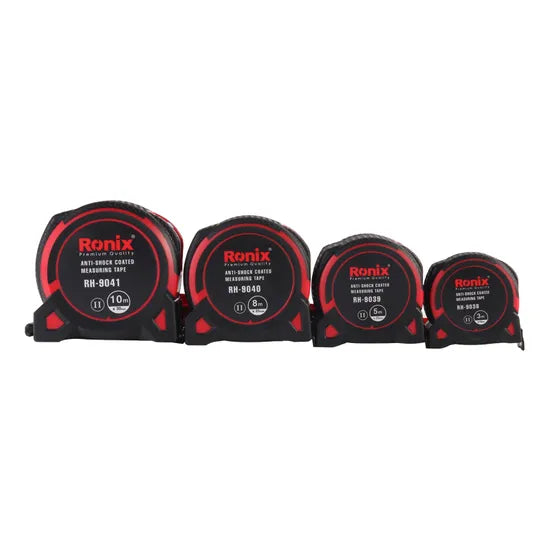 Ronix Rh-9038 3m Repairing Hand Tool Metric Inch Tape Multifunctional Measuring Tape Heavy Duty Tool Construction Ruler Steel Measuring Tape