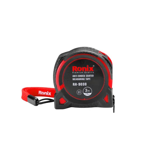 Ronix Rh-9038 3m Repairing Hand Tool Metric Inch Tape Multifunctional Measuring Tape Heavy Duty Tool Construction Ruler Steel Measuring Tape