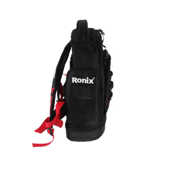 Ronix Rh-9144 13" Tool Bag with 22 Compartments Tool Backpack Tool Bag Belt 22 Compartment Wrench Organizer