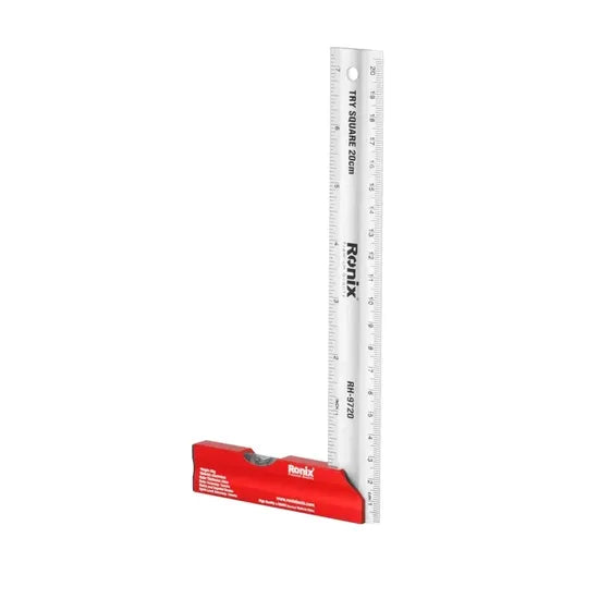 Ronix Rh-9720 Angle Square 20cm 90 Degree Aluminium Positioning Squares Right Angle Clamps Woodworking Carpenter Tool Try Square