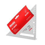 Ronix Rh-9790 7" Triangle Ruler Set High Precision Aluminum Square Ruler Professional Metal Aluminum Alloy Wood Working Triangle Ruler