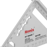 Ronix Rh-9790 7" Triangle Ruler Set High Precision Aluminum Square Ruler Professional Metal Aluminum Alloy Wood Working Triangle Ruler