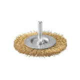 Ronix Rh-9939 Wire Brush Set Crimped Shaft Mounted Wheel Brushes Rotary Steel Wire Brush for Angle Grinder Industry Clean and Polish Metal Surface