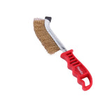 Ronix Rh-9948 Scratch Handle Brushes Universal Brush Wire Brush Stainless Steel Wire Scratch Brush for Cleaning Rust with Long Curved Handle