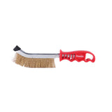 Ronix Rh-9948 Scratch Handle Brushes Universal Brush Wire Brush Stainless Steel Wire Scratch Brush for Cleaning Rust with Long Curved Handle