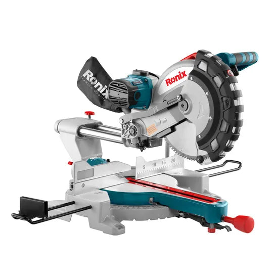 Ronix Wholesale Sliding Mitre Saw 305mm 4300rpm Electric Power Tools for Aluminum Wood Cutting Compound Sliding Miter Saw