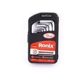 Ronix in Stock Model Rh-2052 Repair Hand Tool 18 PCS Allen Wrench Key Set Hex Key Set