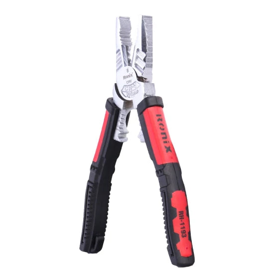 Ronix in Stock Rh-1193 Hand Tools 8 Inch CRV Multi-Function Combination Cutting Plier